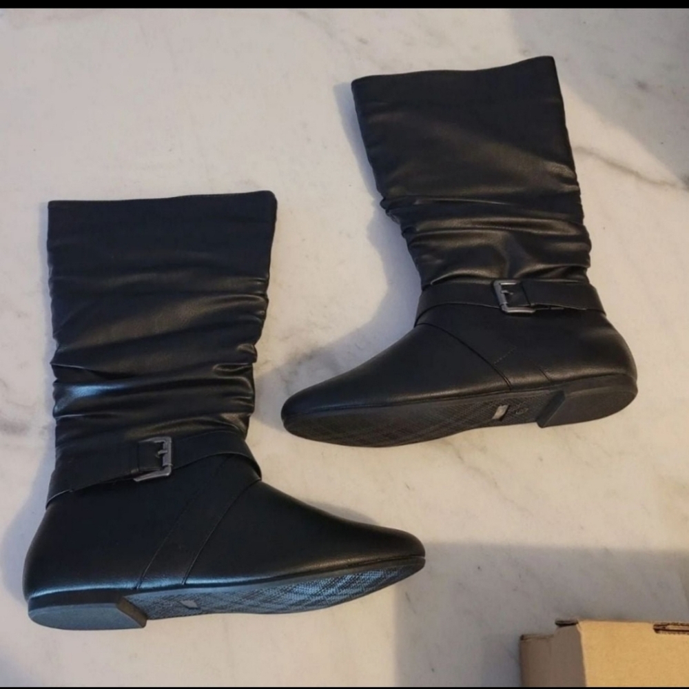 Twisted Calf High Boots